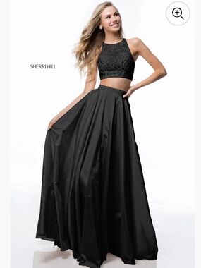 Sherry Hill gown beaded pageant formal designer 8